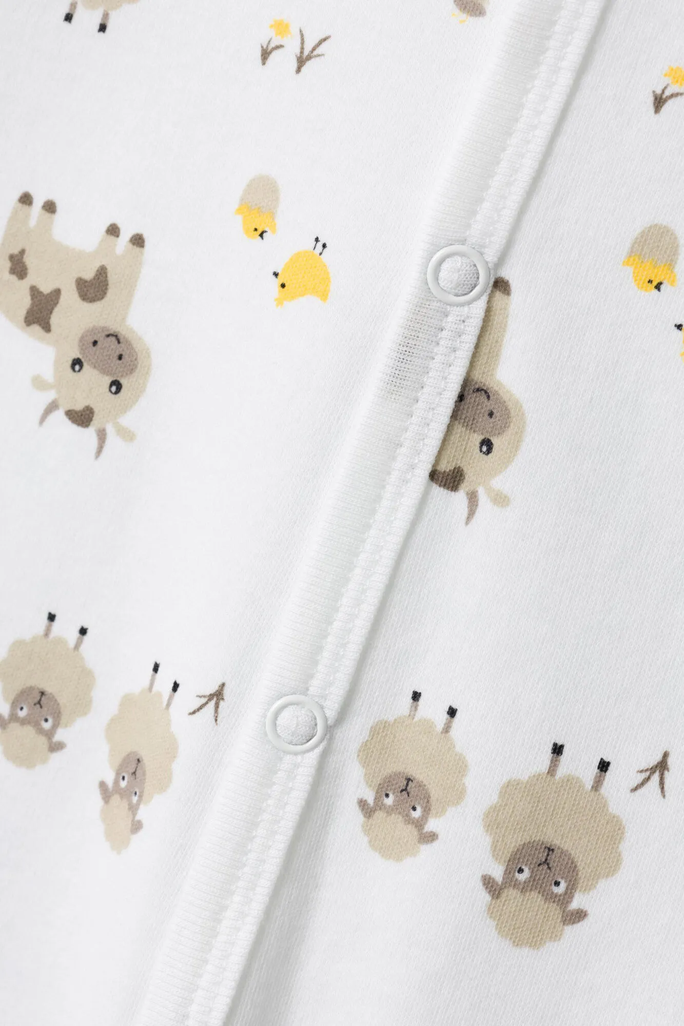 Pijama de bebé con estampado de animales