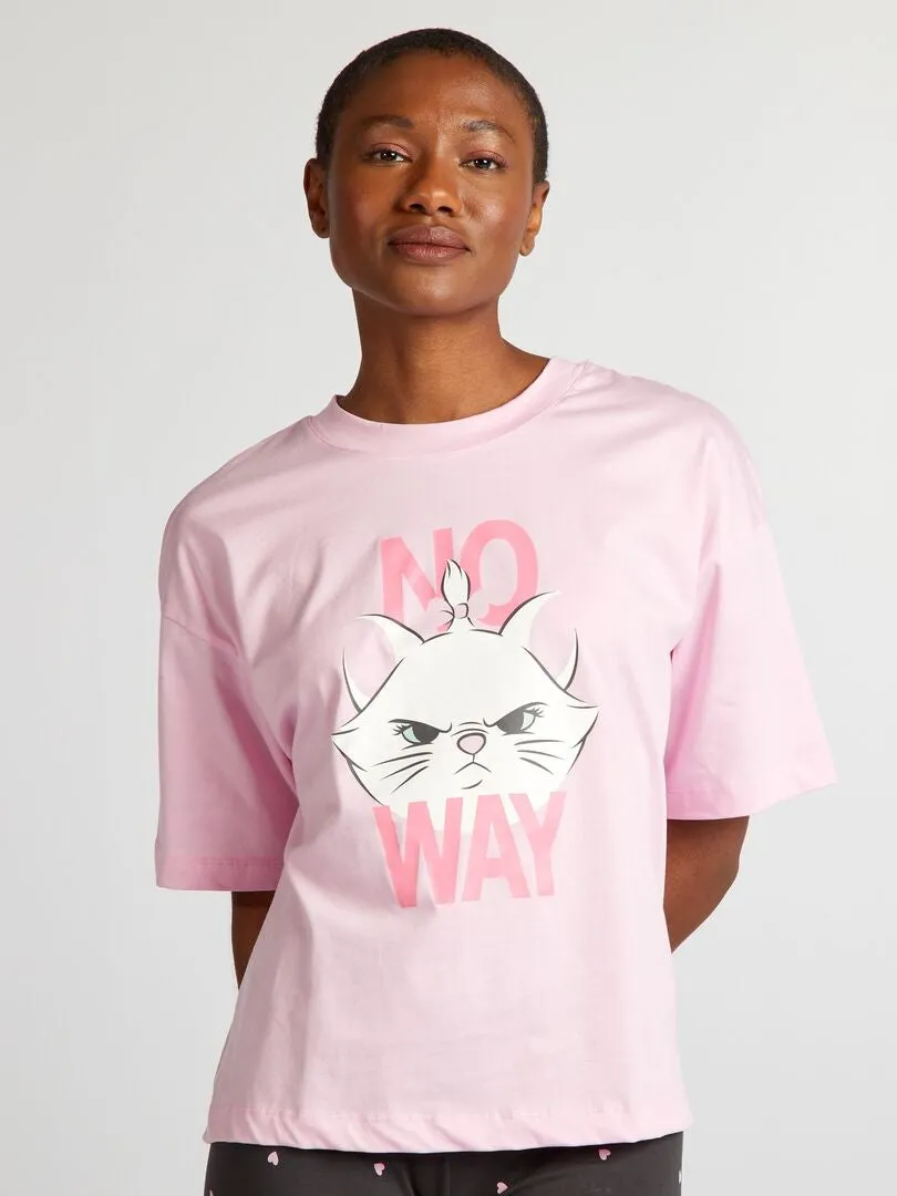 PIJAMA LARGO 'STITCH'  2 PIEZAS  ROSA