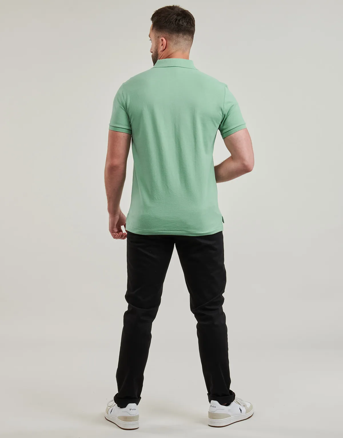 POLO AJUSTE DROIT EN COTON BASIC MESH