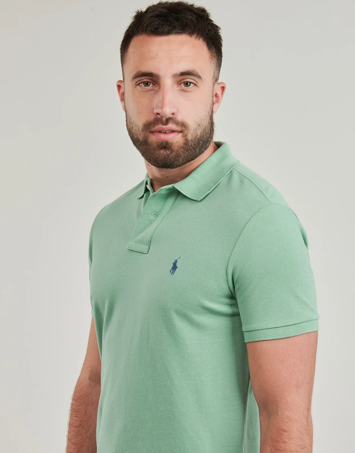 POLO AJUSTE DROIT EN COTON BASIC MESH