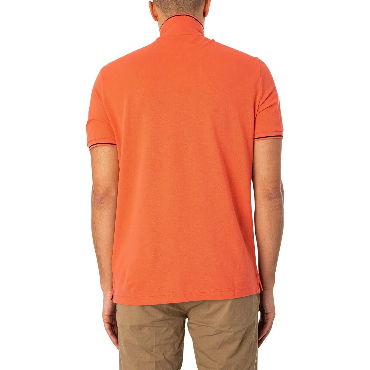 Polo De Piqué Con Ribetes