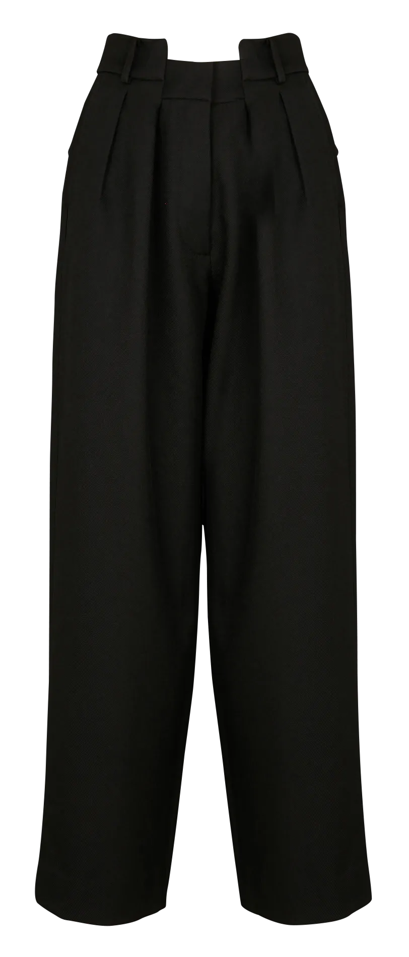PRUNE  PANTALóN RECTO Y ANCHO CON PINZAS EN NEGRO