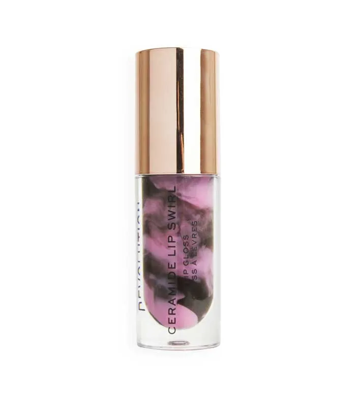 REVOLUTION  BRILLO DE LABIOS CERAMIDE LIP SWIRL  CHERRY MAUVE