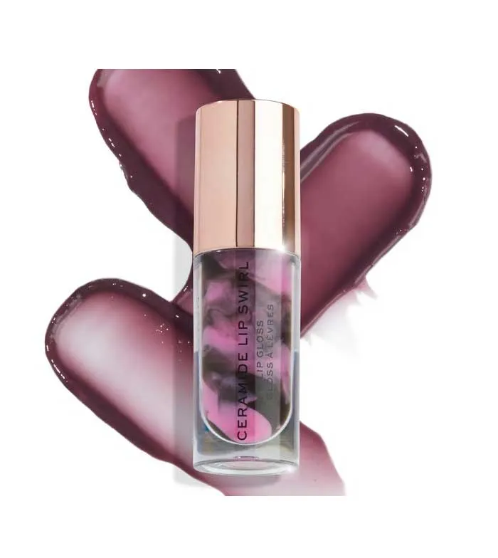 REVOLUTION  BRILLO DE LABIOS CERAMIDE LIP SWIRL  CHERRY MAUVE
