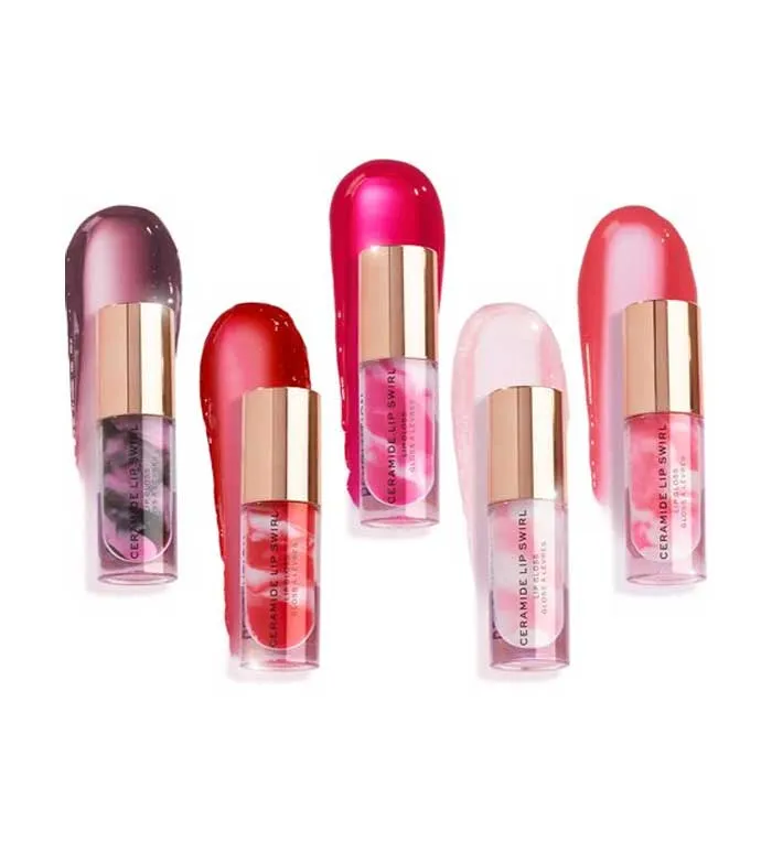REVOLUTION  BRILLO DE LABIOS CERAMIDE LIP SWIRL  CHERRY MAUVE