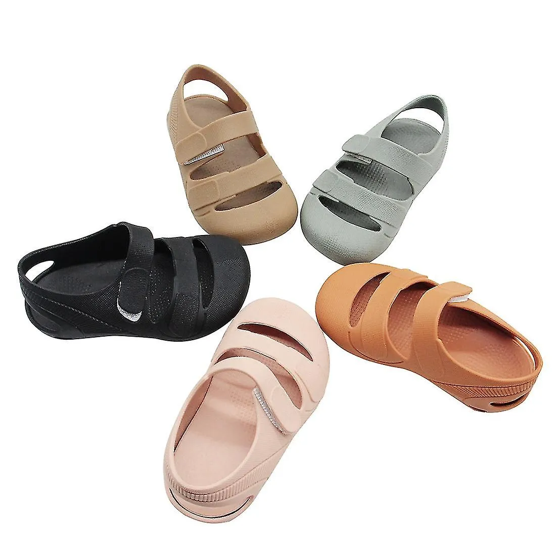 Sandalias Niños Y Niñas Bebé Suave Suela Baotou Velcro Sandalias Pisando Zapatos de Playa Agua