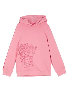 Sudadera con capucha para niñas Rosa mate