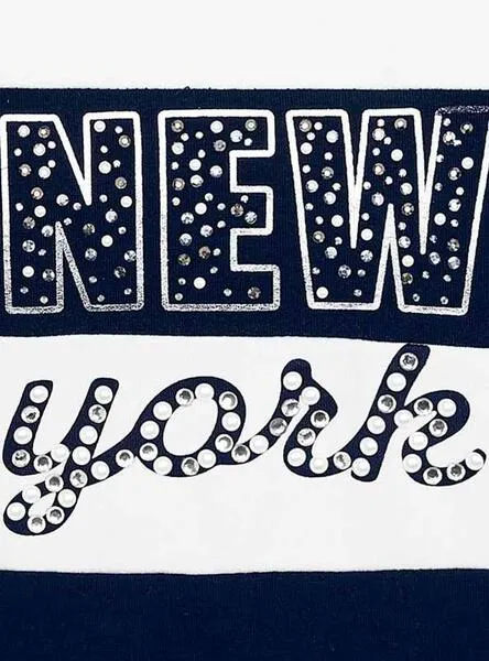 Sudadera Mayoral Estampada Marino Para Niña