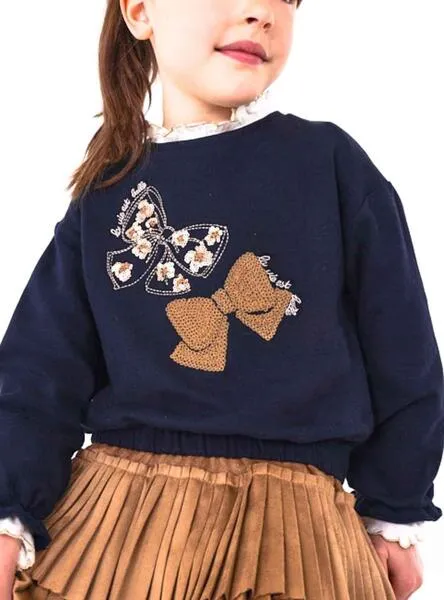 Sudadera Mayoral Estampada Marino Para Niña