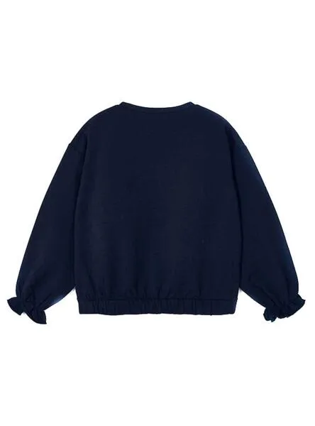 Sudadera Mayoral Estampada Marino Para Niña