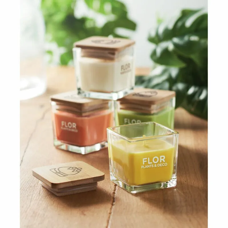 Vela de cera aromatizada Pila