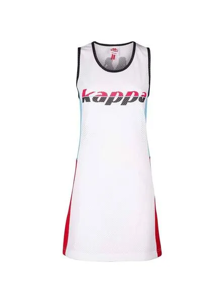 vestido kappa calyp blanco para mujer