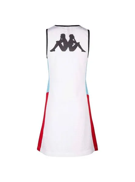 vestido kappa calyp blanco para mujer