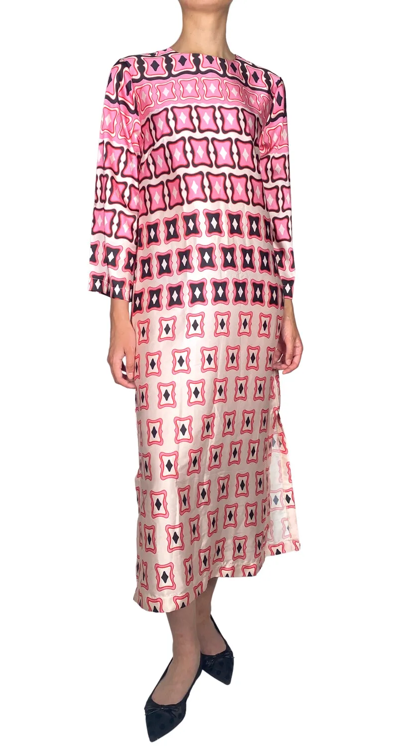 VINTAGE Vestido Estampado Rose