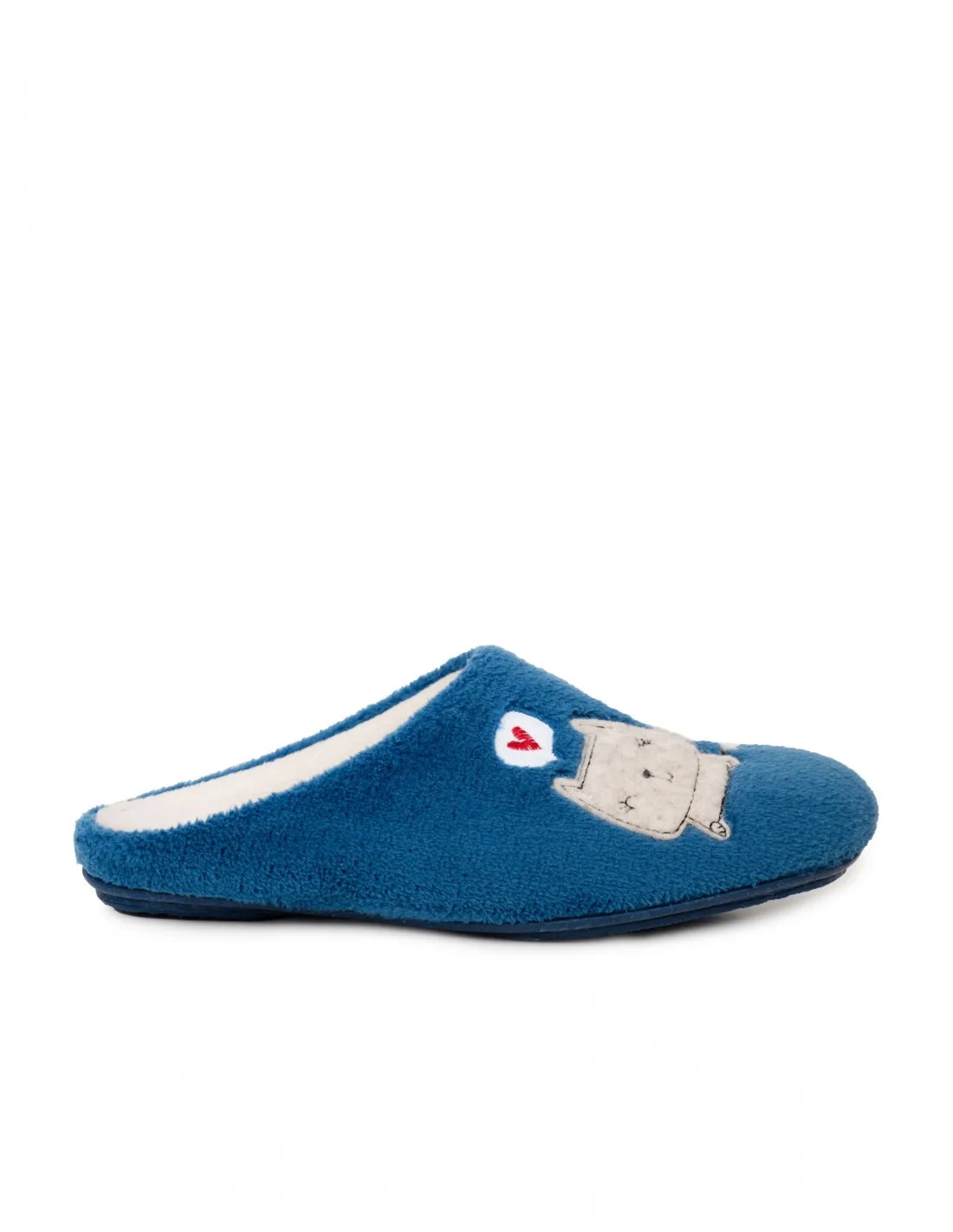 VULLADI Zapatillas Casa Gatos Azul
