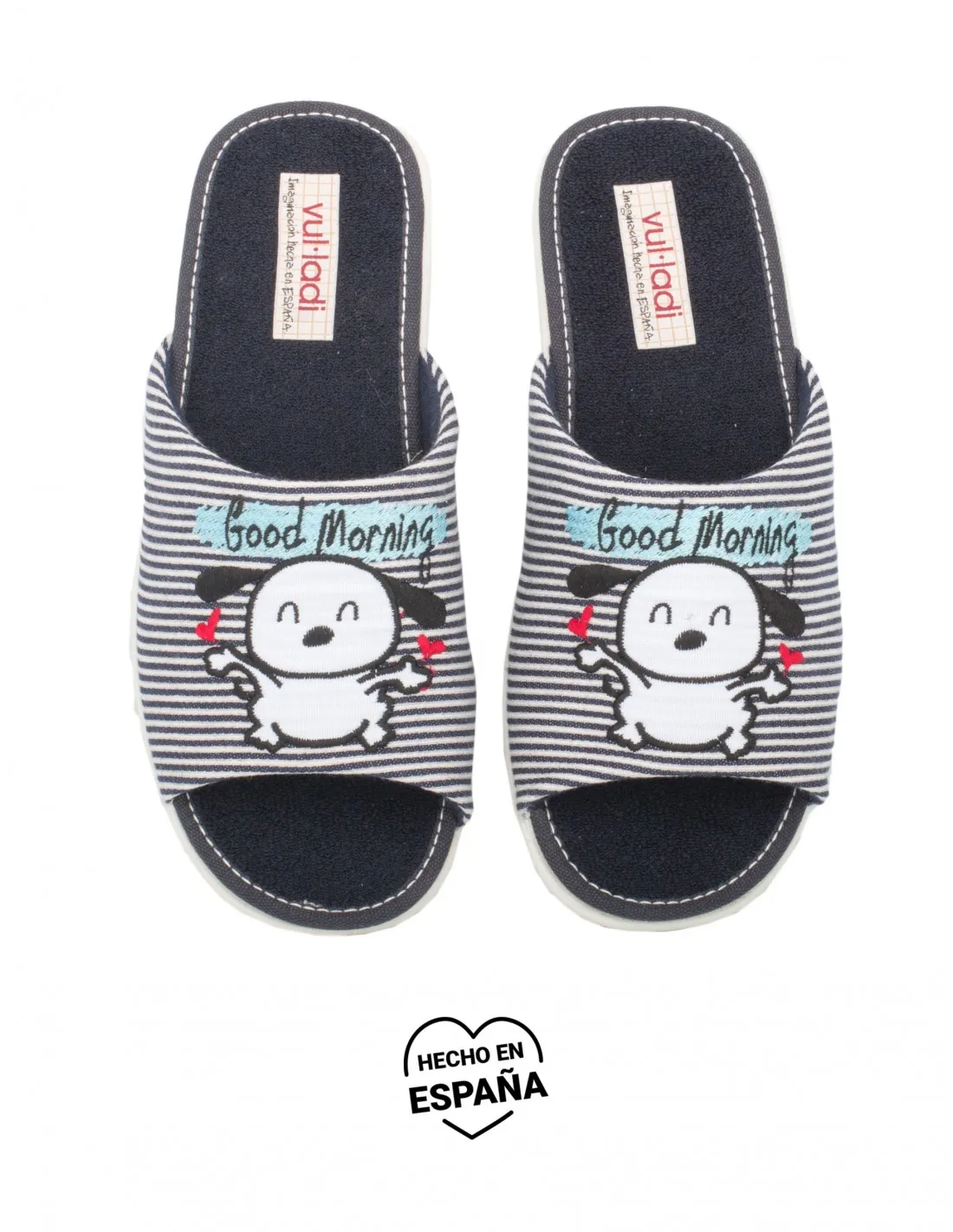 VULLADI Zapatillas Casa Puntera Abierta Perro