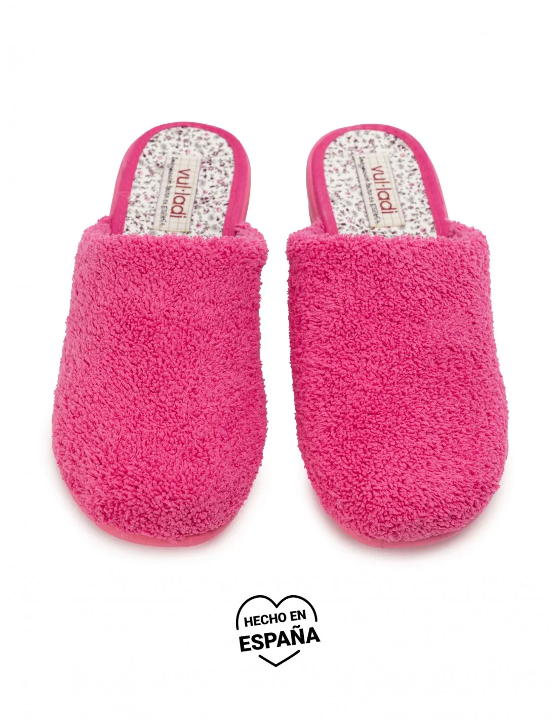 VULLADI Zapatillas Casa Toalla Fucsia
