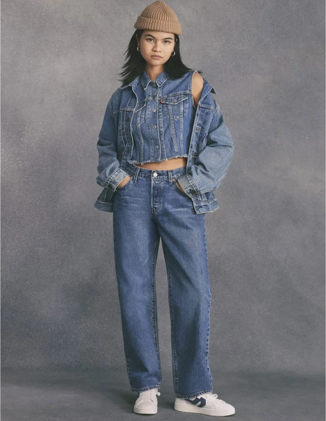 Zapatillas Blancas Retro LEVIS Mujer