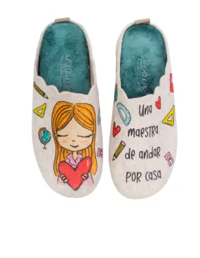 Zapatillas Casa Fieltro Maestra