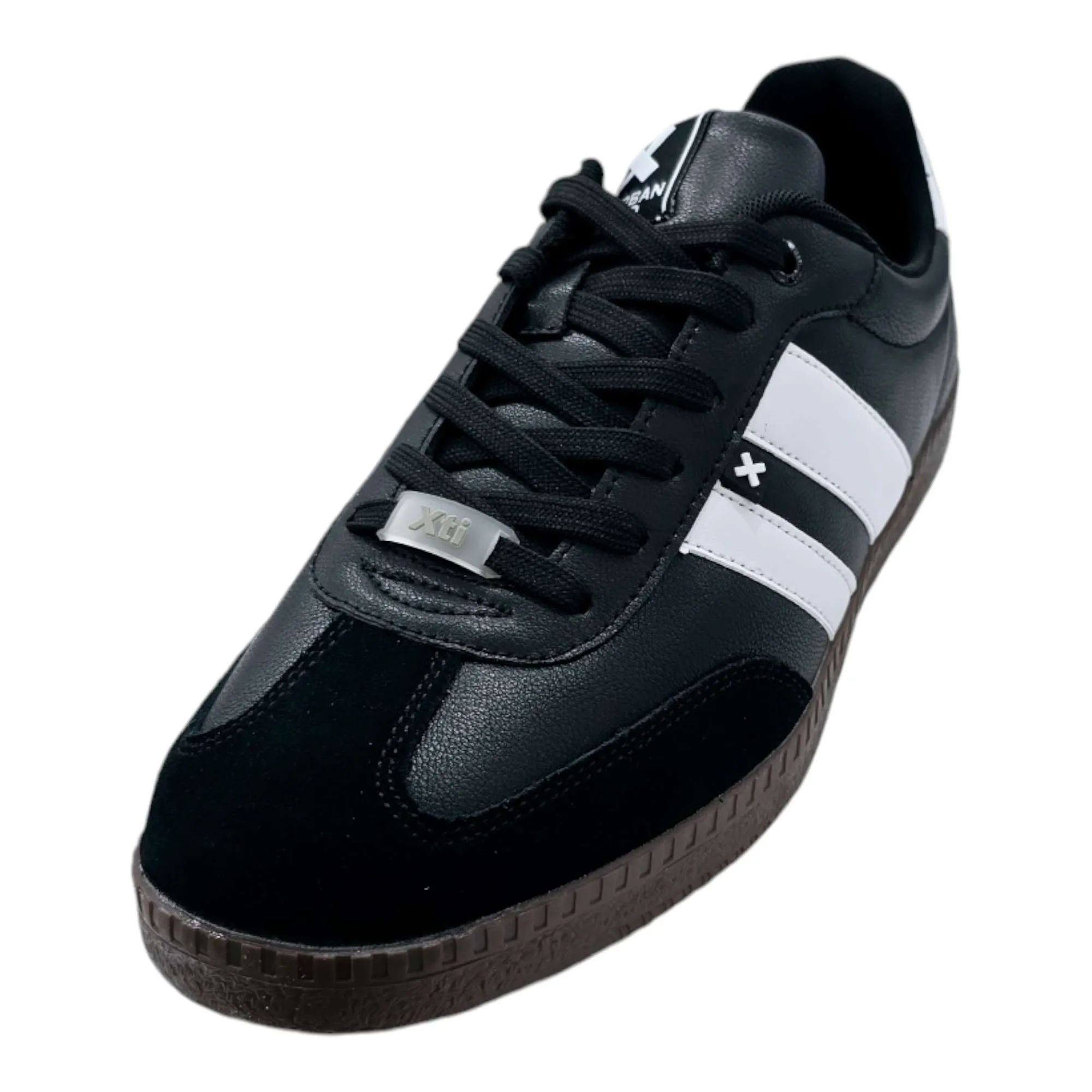 ZAPATILLAS XTI HOMBRE CASUAL DOBLE RAYA NEGRO