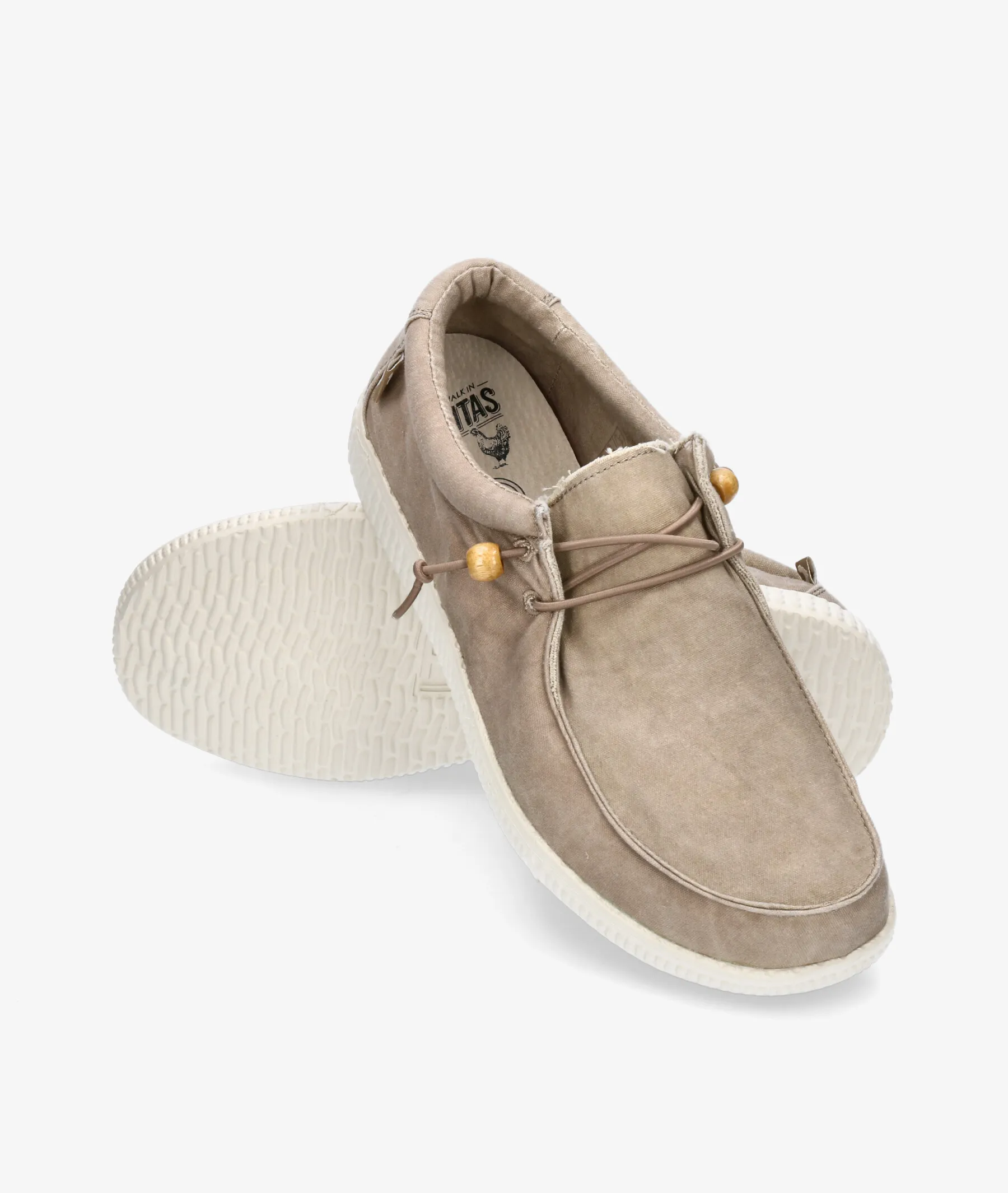 Zapatos casual Walk in Pitas WP150 WALLABY WASHED en topo