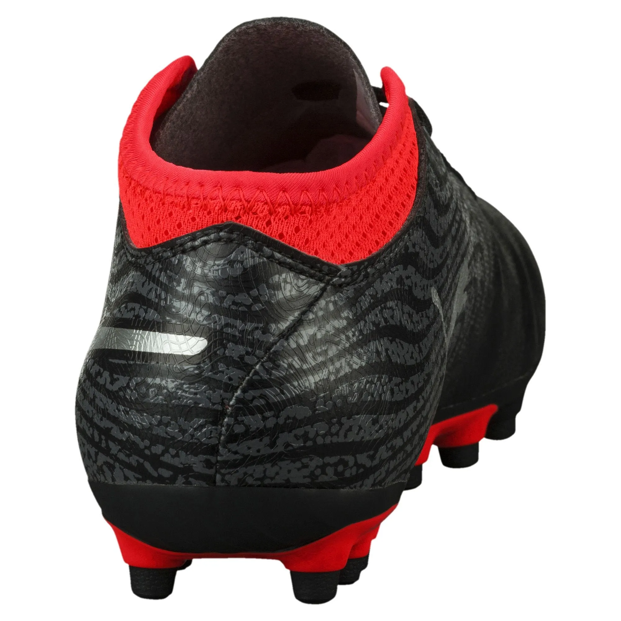 Zapatos Fútbol Hombre Puma One 18.4 Negro/Plateado/Rojo