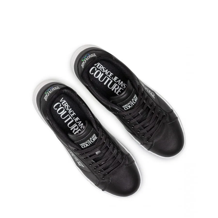 Zapatos Hombres Sneakers VERSACE JEANS COUTURE 72YA3SKE ZP097 899 Negros