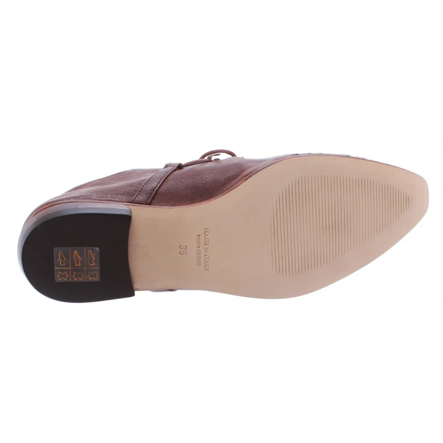 Zapatos Mujer iXOS Splonge Castano Vero Cuoio Made In Italy Nuevos