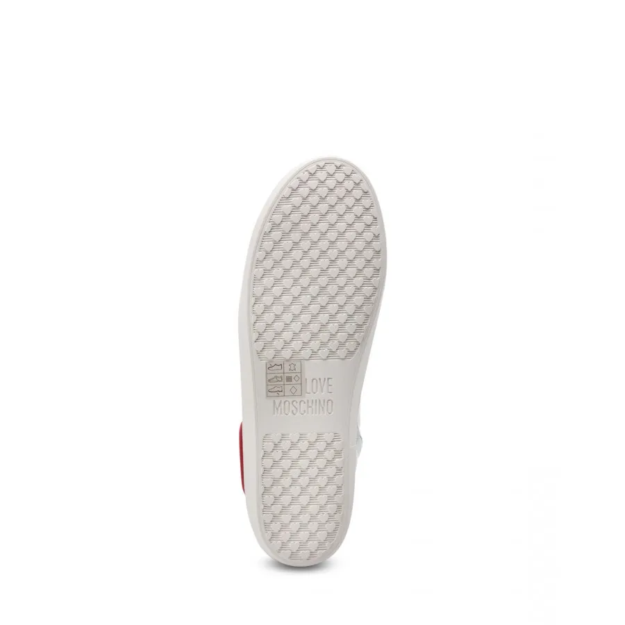 Zapatos Mujeres Sneakers LOVE MOSCHINO JA15412 Cr Ghi Rossa Blanche